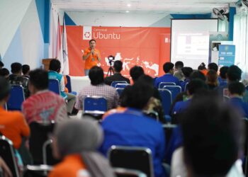 Ilustrasi kegiatan komunitas open source Sahabat Ubuntu Indonesia